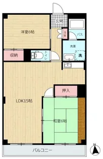 グランドール上沖1【3階】の間取り