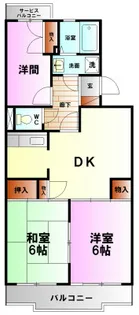 府川マンション【1階】の間取り