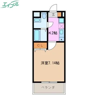 アステール鴻之台【3階】の間取り