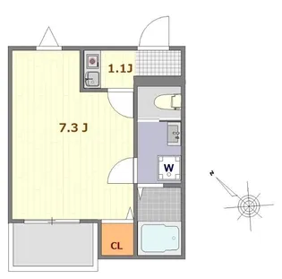神奈川県平塚市豊原町【アパート】の間取り