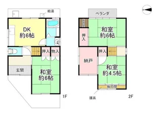 京都府京都市伏見区桃山町西尾【一戸建】の間取り