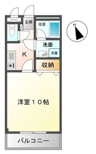 1Kの間取り画像