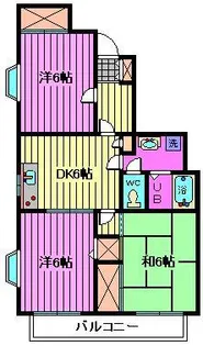 パールメゾン矢作【2階】の間取り