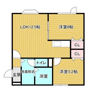 エトワール若山【2階】の間取り