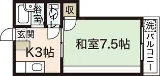 吉島ポンドハイツ【3階】の間取り