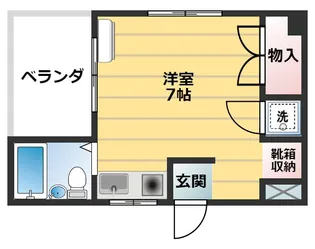 久米ハイム【3階】の間取り