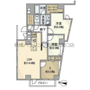 ライオンズマンション王子第5【4階】の間取り
