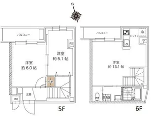 レピュア西尾久レジデンスの間取り