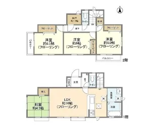 東京都府中市矢崎町2【一戸建】の間取り