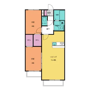 プロヴァンス桜島【3階】の間取り