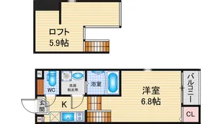 Ellery Moriyama【1階】の間取り