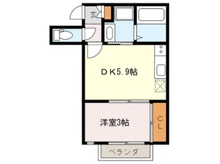 SMILEAX博多EASTIII【1階】の間取り
