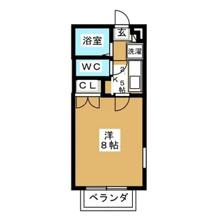 ヴェリテアン【1階】の間取り