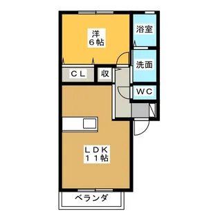 メゾン・ド・ソレイユK【1階】の間取り