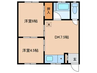 フォレスト牛浜【2階】の間取り