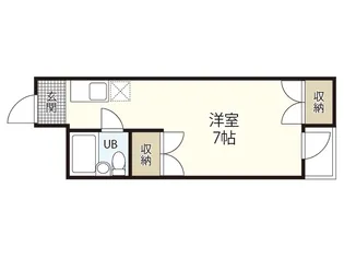 パラドール廿日市佐方【2階】の間取り