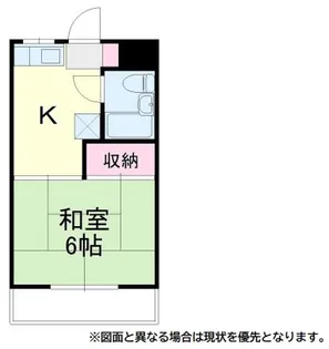 さぎの宮ハイツ【1階】の間取り