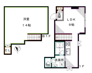 東京都中野区中野3【マンション】の間取り