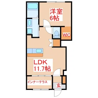 A グランドパレスII【1階】の間取り