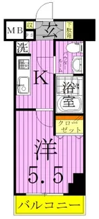 AZEST北千住【2階】の間取り