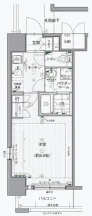エスリード烏丸五条駅前【8階】の間取り