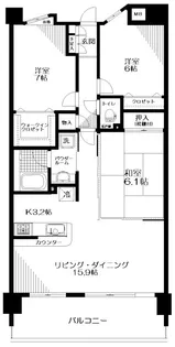 日神パレステージ吹上【3階】の間取り