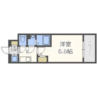 エスリード新福島【6階】の間取り