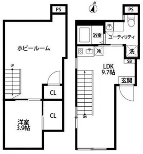 オーク清澄白河【1階】の間取り