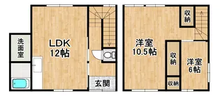 大阪府堺市美原区北余部【一戸建】の間取り