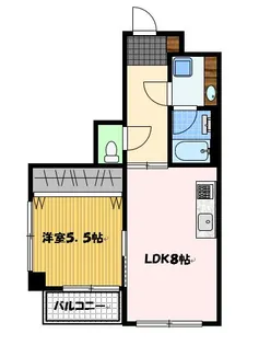 ティーズヴィラ【4階】の間取り