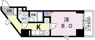 広尾ビューヒルズ【7階】の間取り