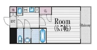 アクアプレイス福島EYE【6階】の間取り