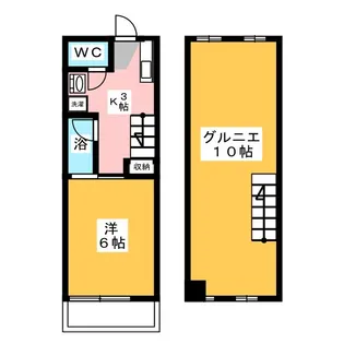 ハイツけやき【2階】の間取り