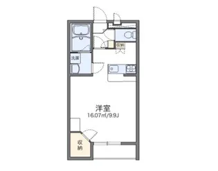 レオパレスパル北方II【1階】の間取り