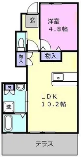 プレタメゾン伍号館【1階】の間取り