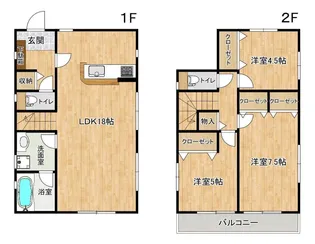 熊本県熊本市西区島崎2【一戸建】の間取り
