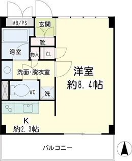 豊岡旭フーガ【5階】の間取り