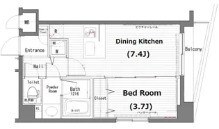 ガラシティ神田淡路町【5階】の間取り