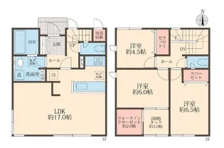 東京都町田市玉川学園7【一戸建】の間取り