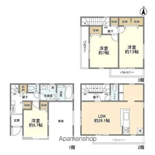 埼玉県川口市大字辻【一戸建】の間取り