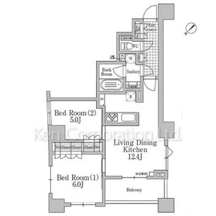 ステラメゾン三軒茶屋【10階】の間取り