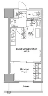 ザ・パークハビオ滝野川【6階】の間取り
