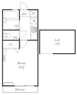 エヴァート保土ヶ谷【2階】の間取り
