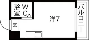 大阪府大阪市生野区鶴橋5【マンション】の間取り