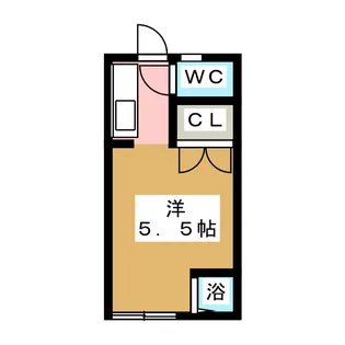 アサヒ若里ハイツ【1階】の間取り