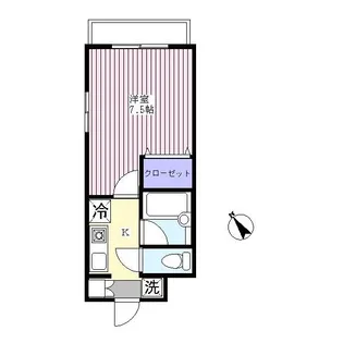 ガナドール福新【2階】の間取り