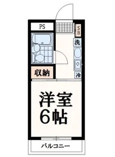 よしみハウジングビル【4階】の間取り