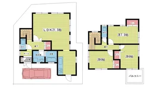大阪府吹田市佐井寺3【一戸建】の間取り