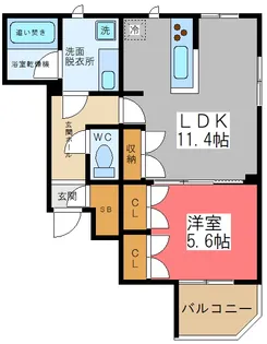 東京都渋谷区笹塚2【マンション】の間取り
