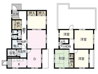 広島県広島市西区己斐大迫2【一戸建】の間取り